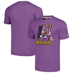 J.J. McCarthy  Homage Unisex Caricature Player Tri-Blend T-Shirt - Minnesota Vikings