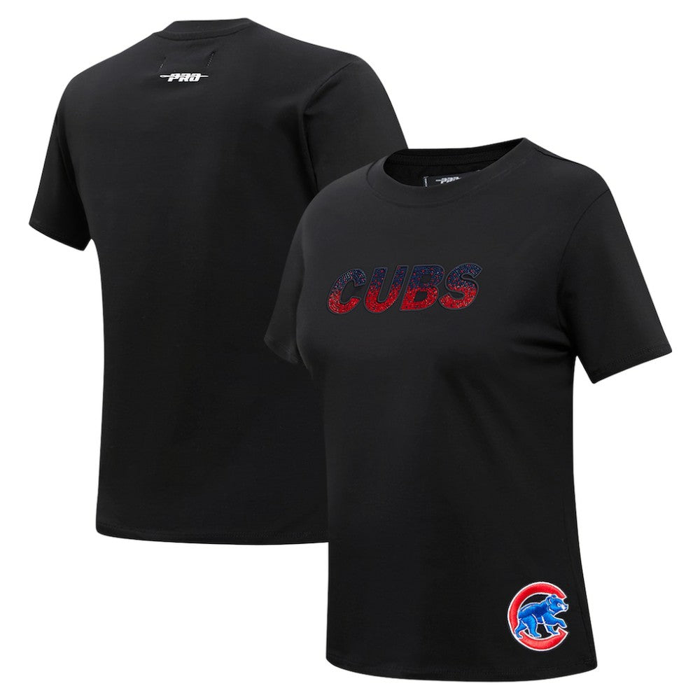 MLB Chicago Cubs Pro Standard Women's Rhinestone Slim Fit T-Shirt