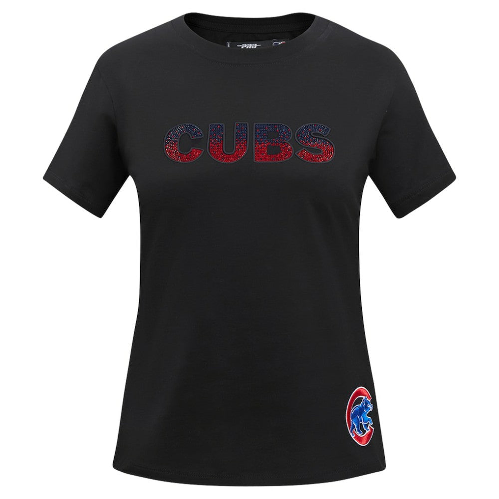 MLB Chicago Cubs Pro Standard Women's Rhinestone Slim Fit T-Shirt