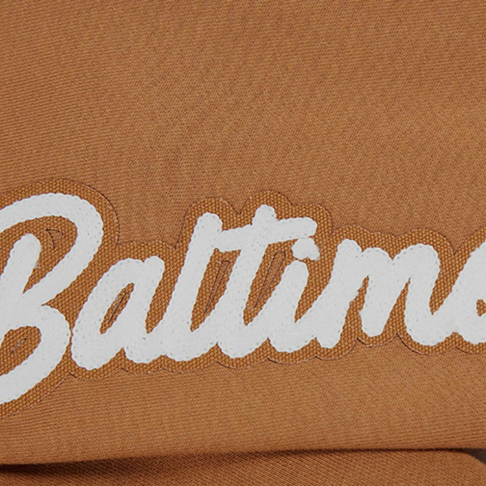 MLB Baltimore Orioles Pro Standard Women's Paint The City Pullover Cropped Sweatshirt