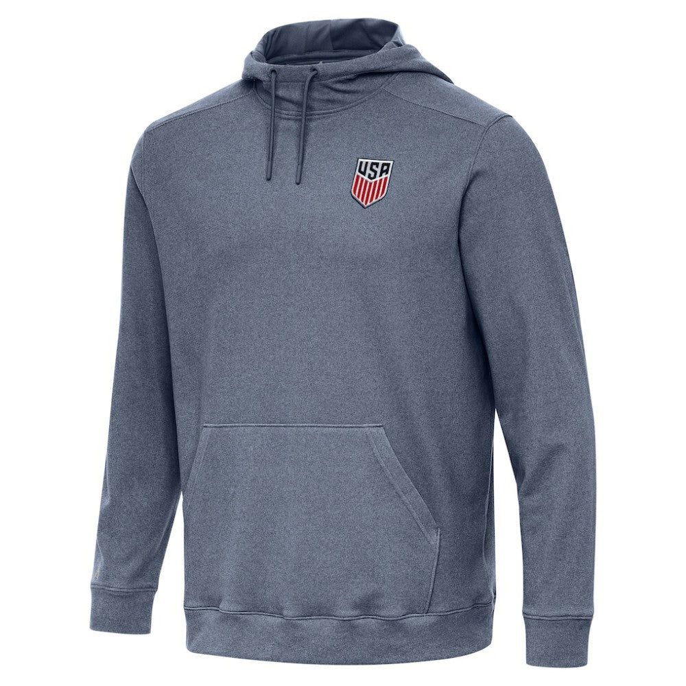 USMNT Antigua Cloud Pullover Hoodie -  Heather Navy
