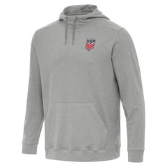 USMNT Antigua Cloud Pullover Hoodie -  Heather Gray