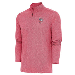 USWNT Antigua Hunk Quarter-Zip Top -  Heather Red