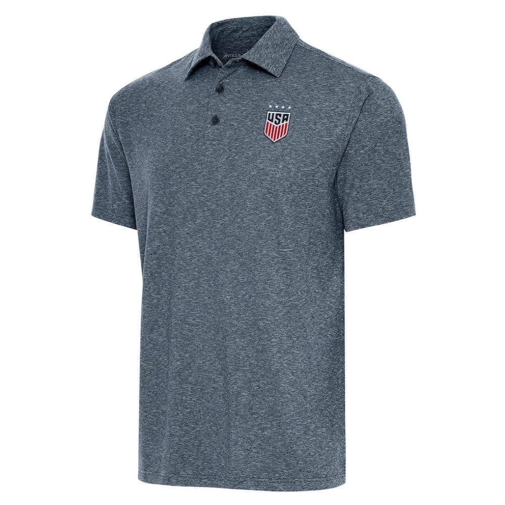 USWNT Antigua Par 3 Polo -  Heather Navy