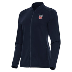 USWNT Antigua Women's Continual Full-Zip Jacket -  Navy