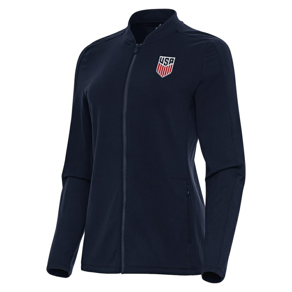 USMNT Antigua Women's Continual Full-Zip Jacket -  Navy