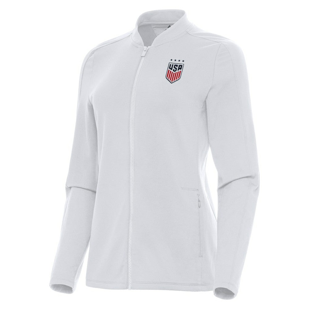USWNT Antigua Women's Continual Full-Zip Jacket -  White