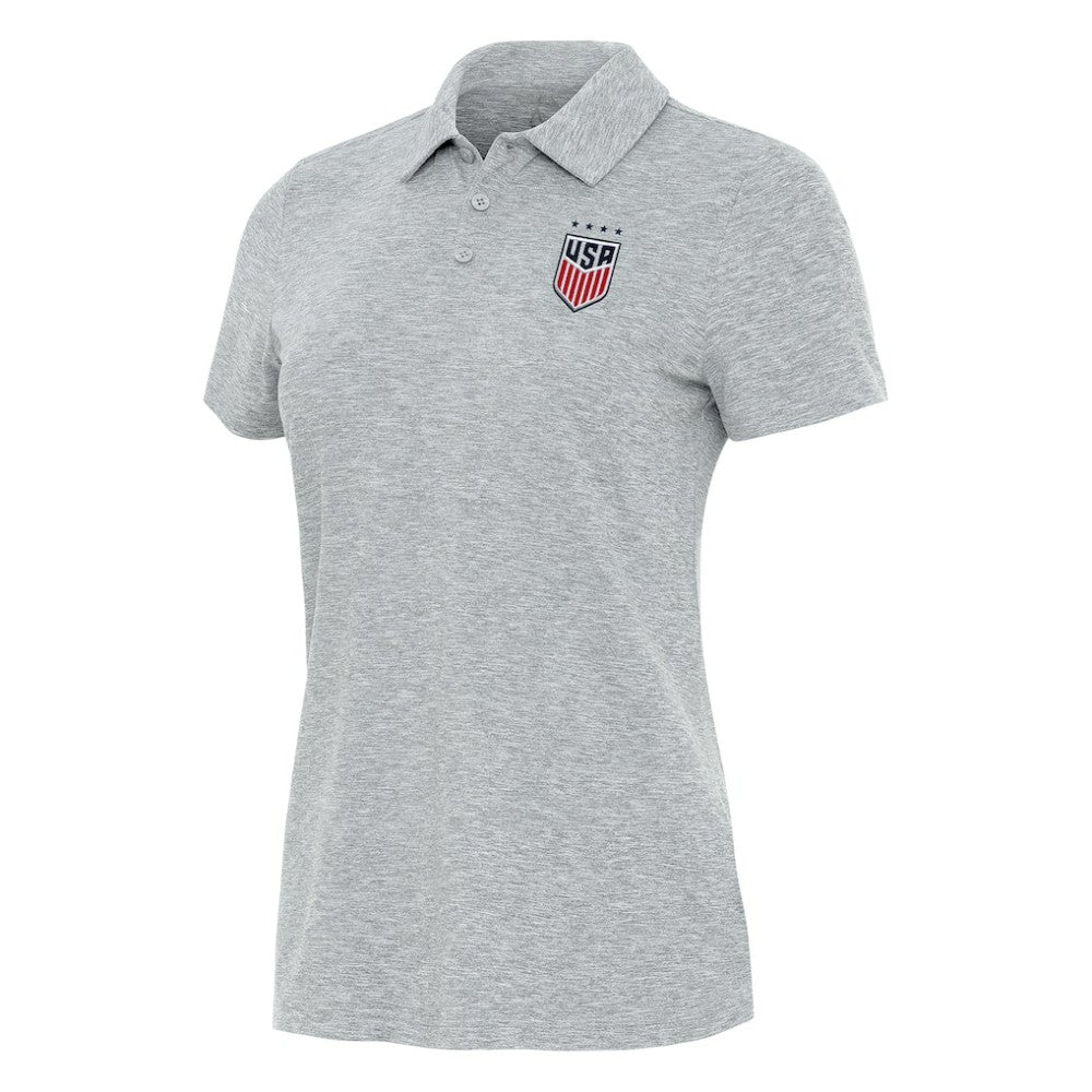 USWNT Antigua Women's Matter Polo -  Heather Gray
