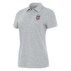 USWNT Antigua Women's Matter Polo -  Heather Gray