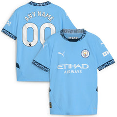 Manchester City Youth 2024/25 Home Replica Custom Jersey - Puma Light Blue
