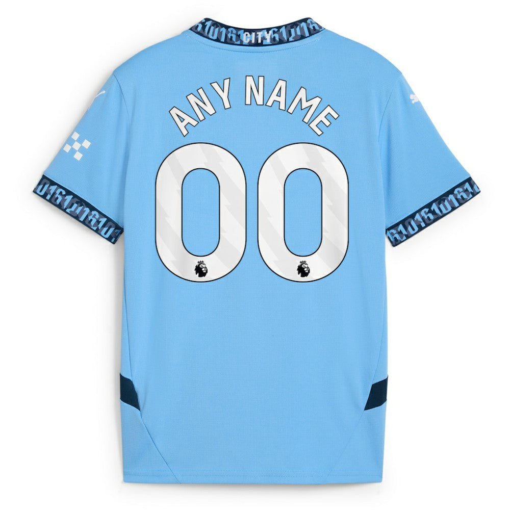 Manchester City Youth 2024/25 Home Replica Custom Jersey - Puma Light Blue