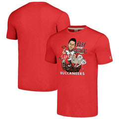 Baker Mayfield  Homage Unisex Caricature Player Graphic Tri-Blend T-Shirt - Tampa Bay Buccaneers