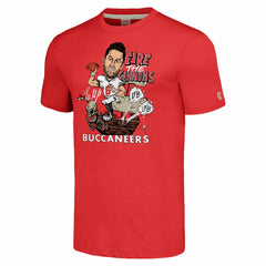 Baker Mayfield  Homage Unisex Caricature Player Graphic Tri-Blend T-Shirt - Tampa Bay Buccaneers