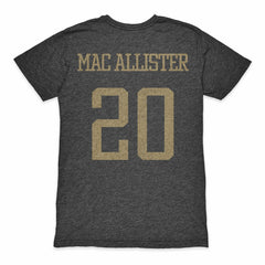 Alexis Mac Allister Argentina National Team 1863FC Player Retro Tri-Blend T-Shirt -  Heather Black