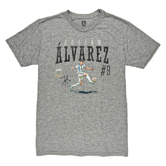 Julián Álvarez Argentina National Team 1863FC Snapshot Tri-Blend T-Shirt -  Heather Gray