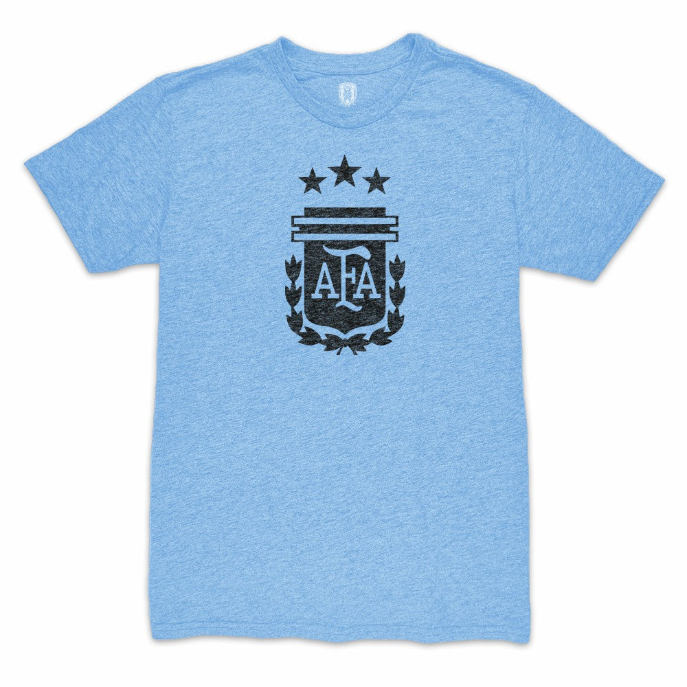 Alexis Mac Allister Argentina National Team 1863FC Player Retro Tri-Blend T-Shirt -  Light Blue