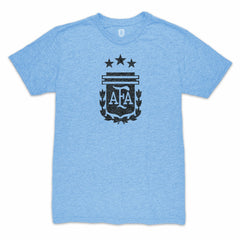 Alexis Mac Allister Argentina National Team 1863FC Player Retro Tri-Blend T-Shirt -  Light Blue