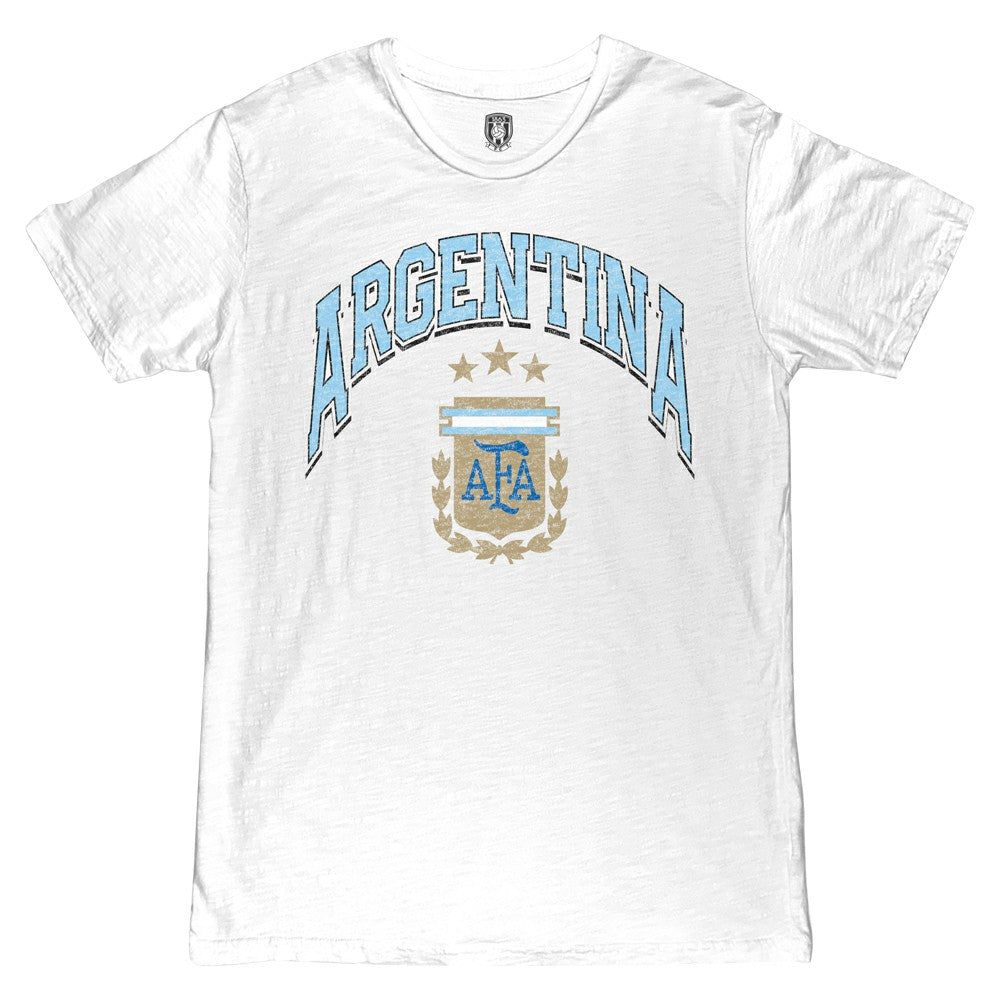 Argentina National Team 1863FC Retro Wordmark T-Shirt -  White