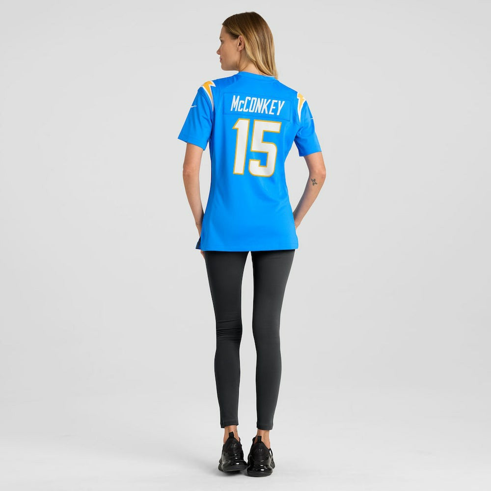 Ladd McConkey  Women's Game Jersey - Los Angeles Chargers