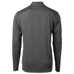 Cutter & Buck Virtue Eco Pique Micro Stripe Recycled Quarter-Zip Jacket - Carolina Panthers