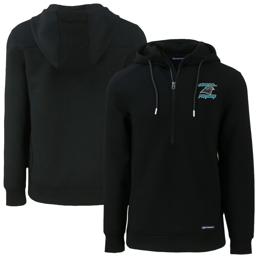 Cutter & Buck Roam Eco Recycled Half-Zip Hoodie - Carolina Panthers