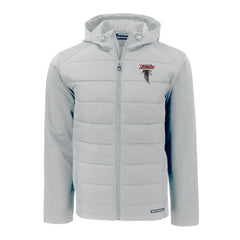 Cutter & Buck Evoke Hybrid Eco Softshell Recycled Full-Zip Hoodie Jacket - Atlanta Falcons