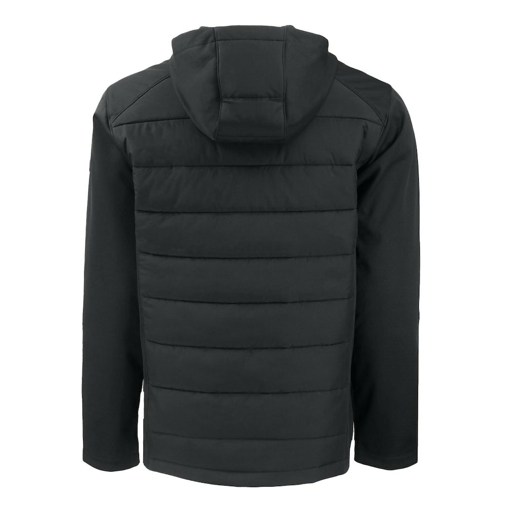 Cutter & Buck Evoke Hybrid Eco Softshell Recycled Full-Zip Hoodie Jacket - Atlanta Falcons