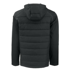 Cutter & Buck Evoke Hybrid Eco Softshell Recycled Full-Zip Hoodie Jacket - Carolina Panthers