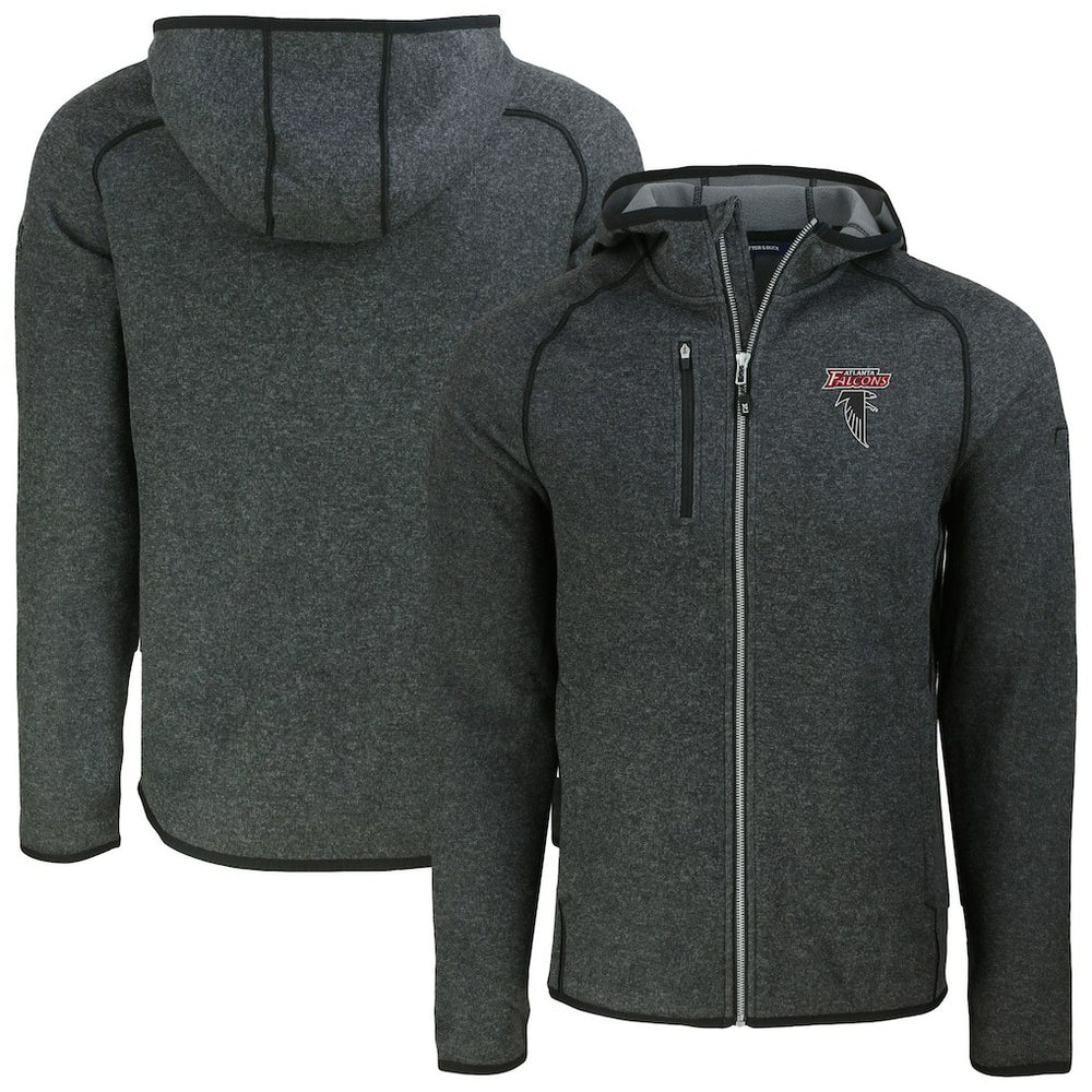 Cutter & Buck Mainsail Hoodie Raglan Full-Zip Jacket - Atlanta Falcons