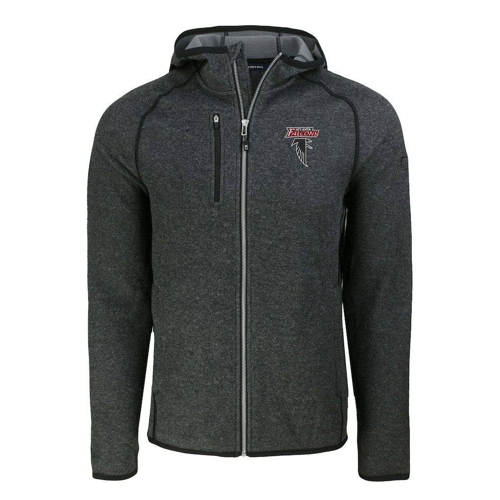 Cutter & Buck Mainsail Hoodie Raglan Full-Zip Jacket - Atlanta Falcons