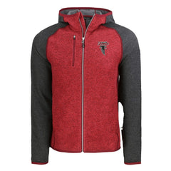 Cutter & Buck Mainsail Hoodie Raglan Full-Zip Jacket - Atlanta Falcons
