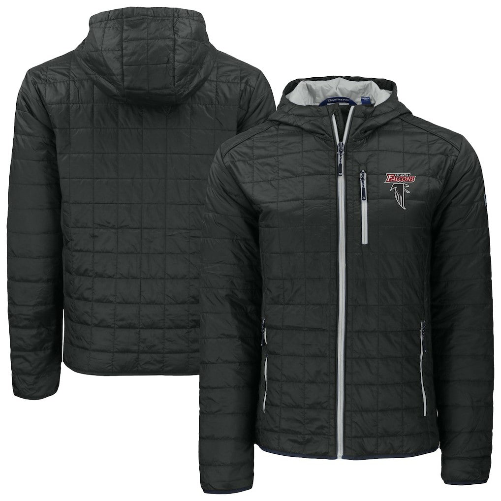 Cutter & Buck Rainier PrimaLoft Eco Insulated Full-Zip Puffer Jacket - Atlanta Falcons
