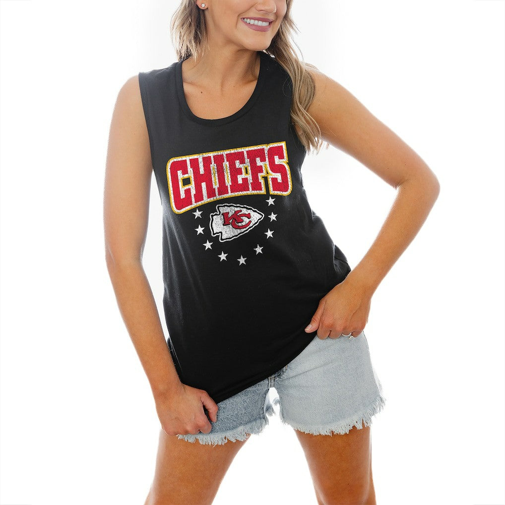 Gameday Couture Women's Baby You're A Star Racerback Scoop Neck Tapered Tank Top - Kansas City Chiefs