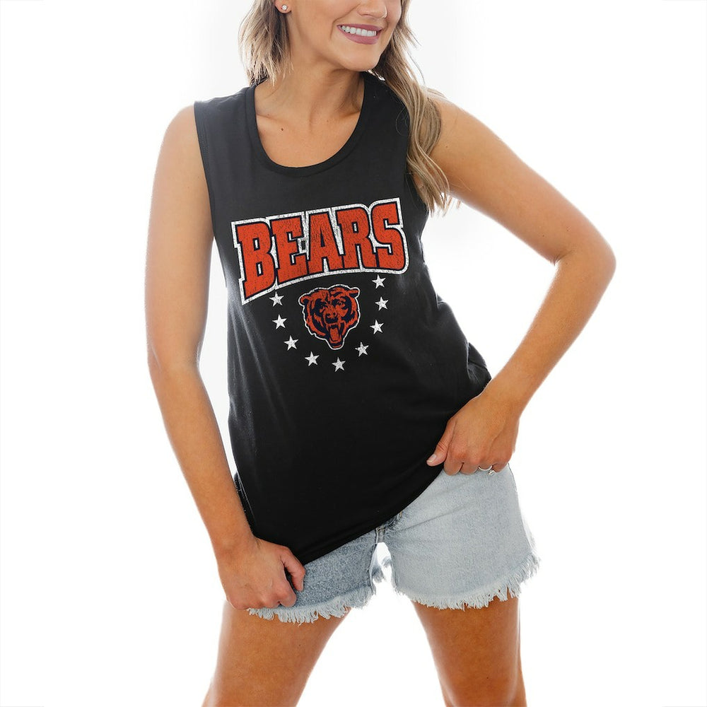Gameday Couture Women's Baby You're A Star Racerback Scoop Neck Tapered Tank Top - Chicago Bears
