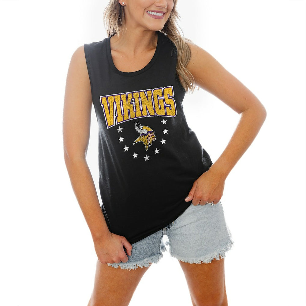 Gameday Couture Women's Baby You're A Star Racerback Scoop Neck Tapered Tank Top - Minnesota Vikings