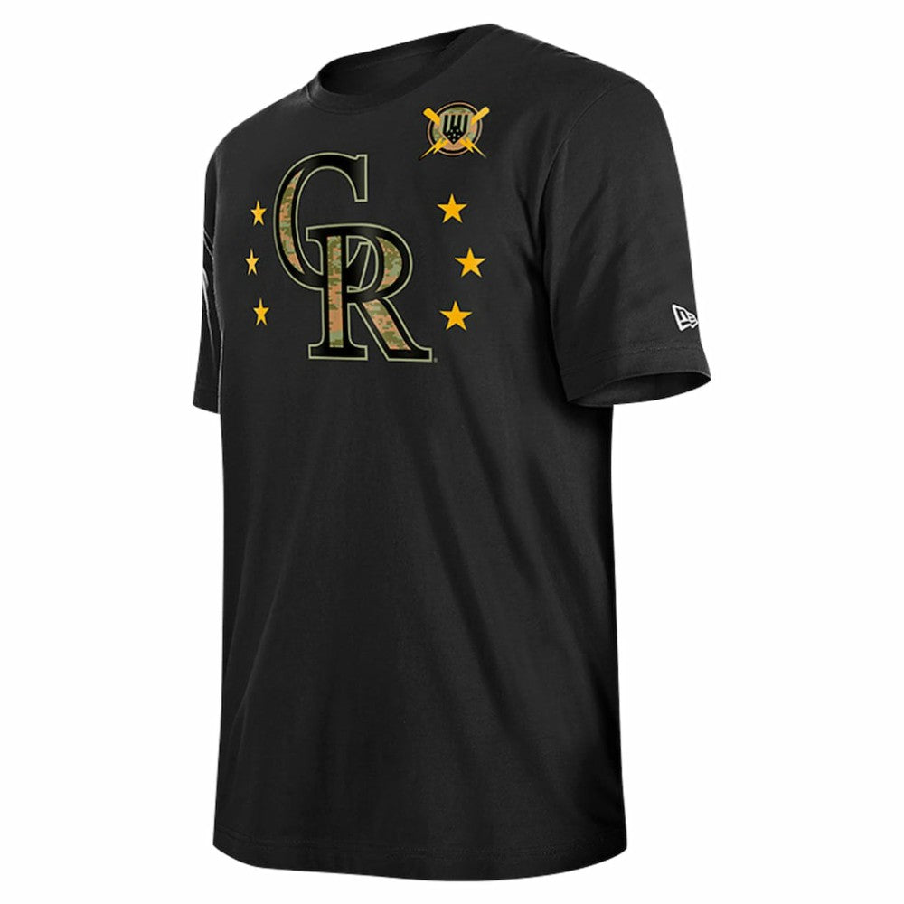 MLB Colorado Rockies New Era 2024 Armed Forces Day T-Shirt