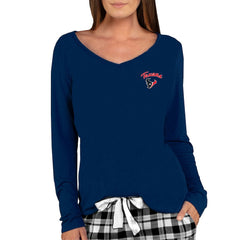 Concepts Sport Women's Marathon Long Sleeve V-Neck Top - Houston Texans