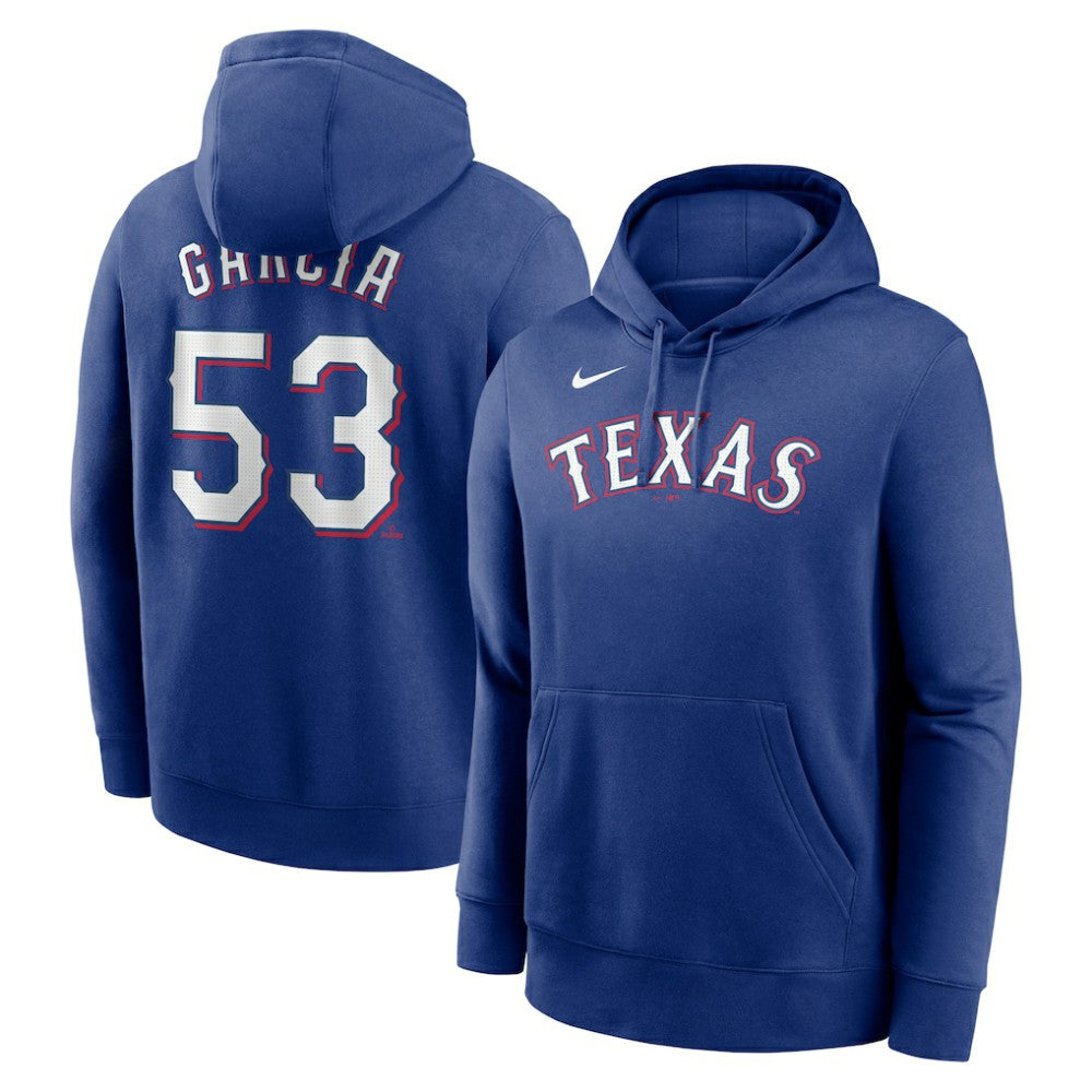 MLB Adolis Garcia Texas Rangers Nike Player Name & Number Club Pullover Hoodie