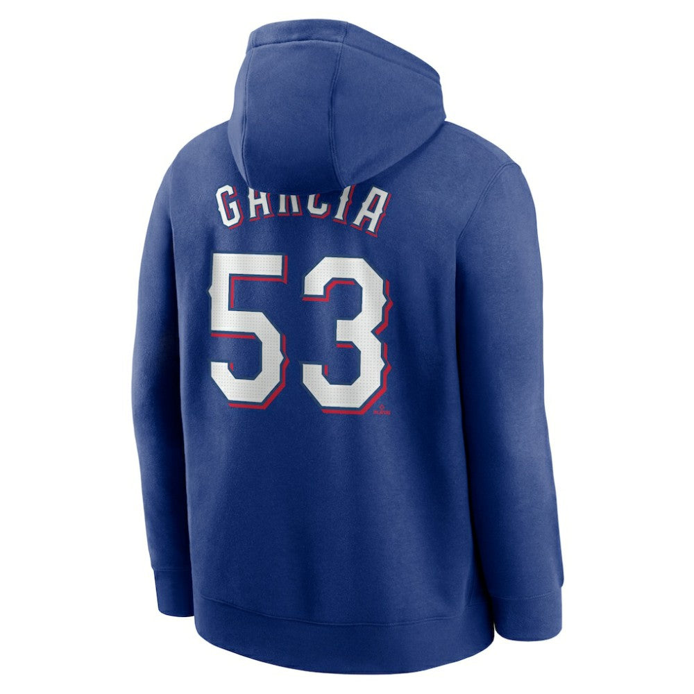 MLB Adolis Garcia Texas Rangers Nike Player Name & Number Club Pullover Hoodie