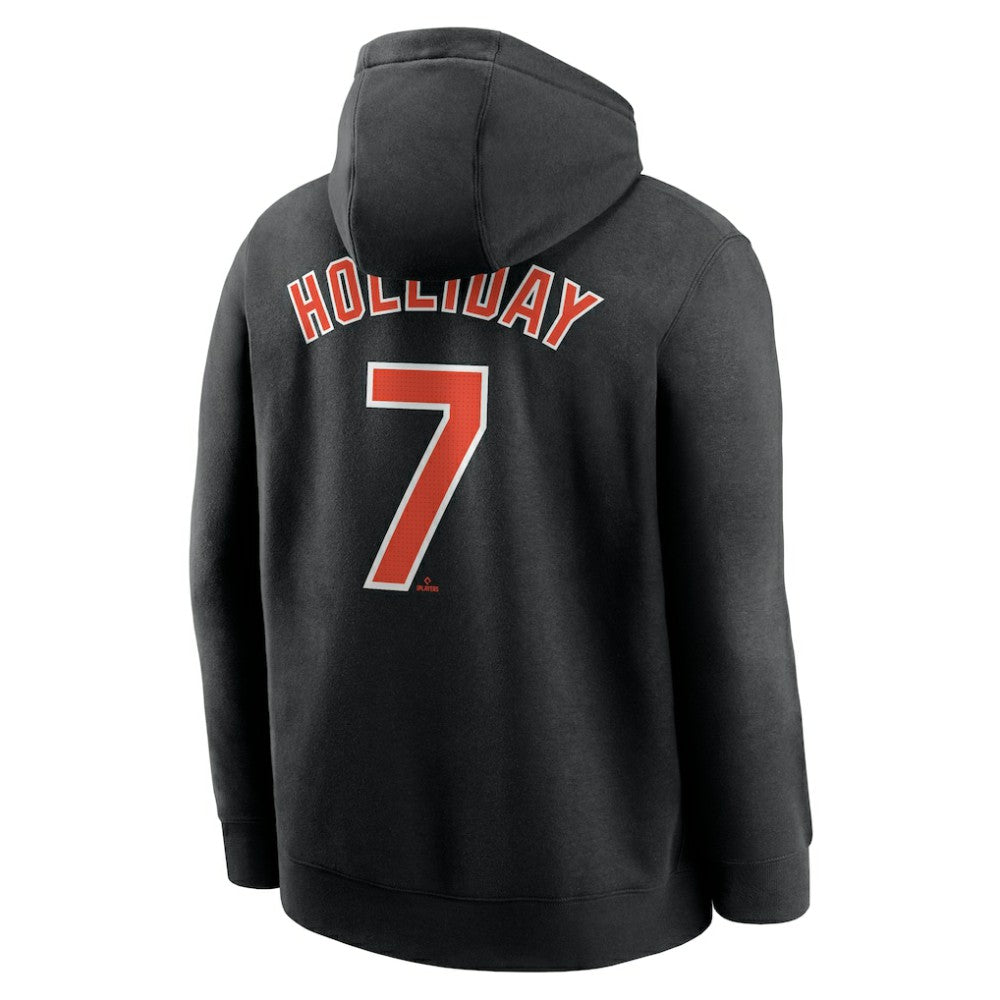 MLB Jackson Holliday Baltimore Orioles Nike Player Name & Number Club Fleece Pullover Hoodie