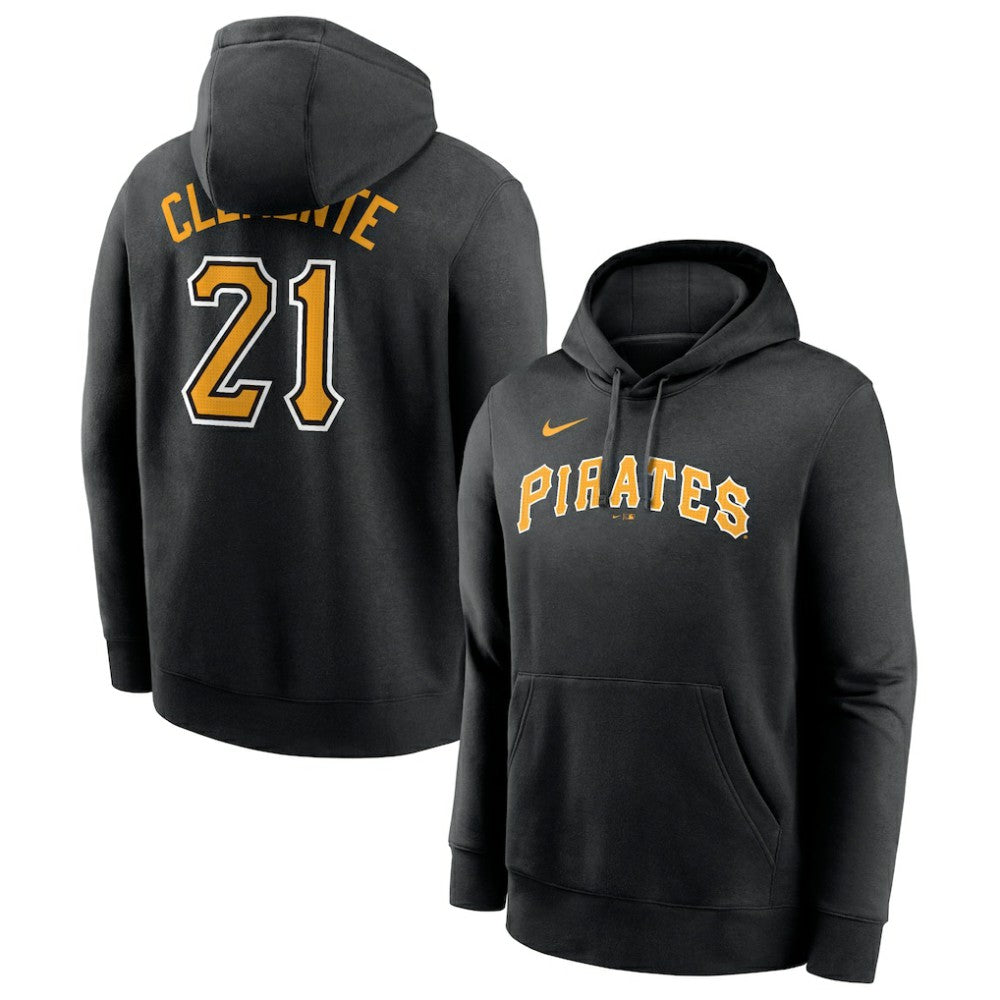 MLB Roberto Clemente Pittsburgh Pirates Nike Player Name & Number Club Pullover Hoodie