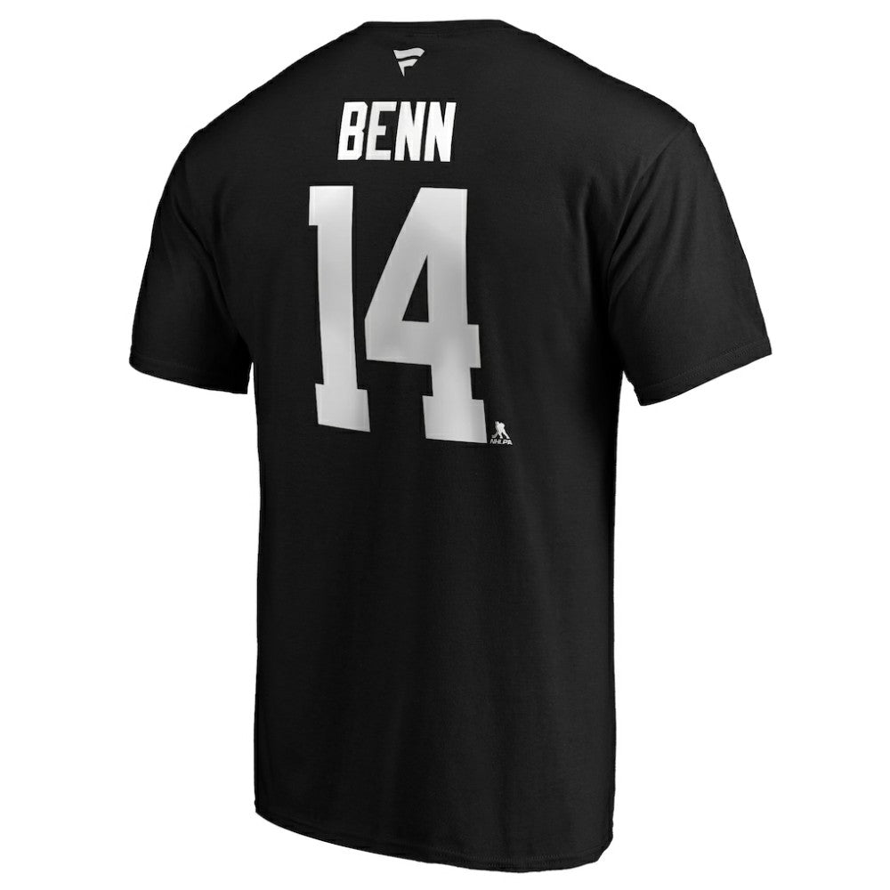 NHL Black Jamie Benn Dallas Stars Fanatics Authentic Stack Name & Number T-Shirt