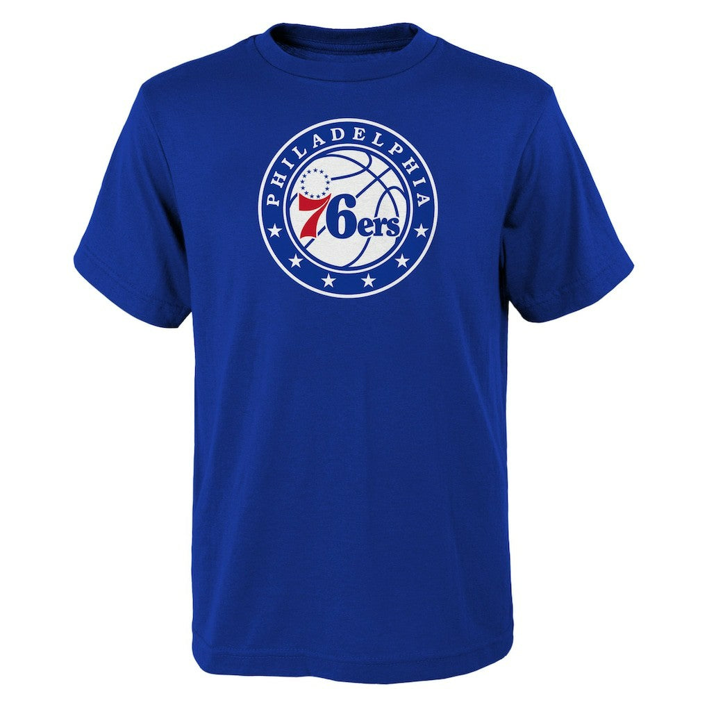 NBA Philadelphia 76ers Outerstuff Youth Primary Logo T-Shirt