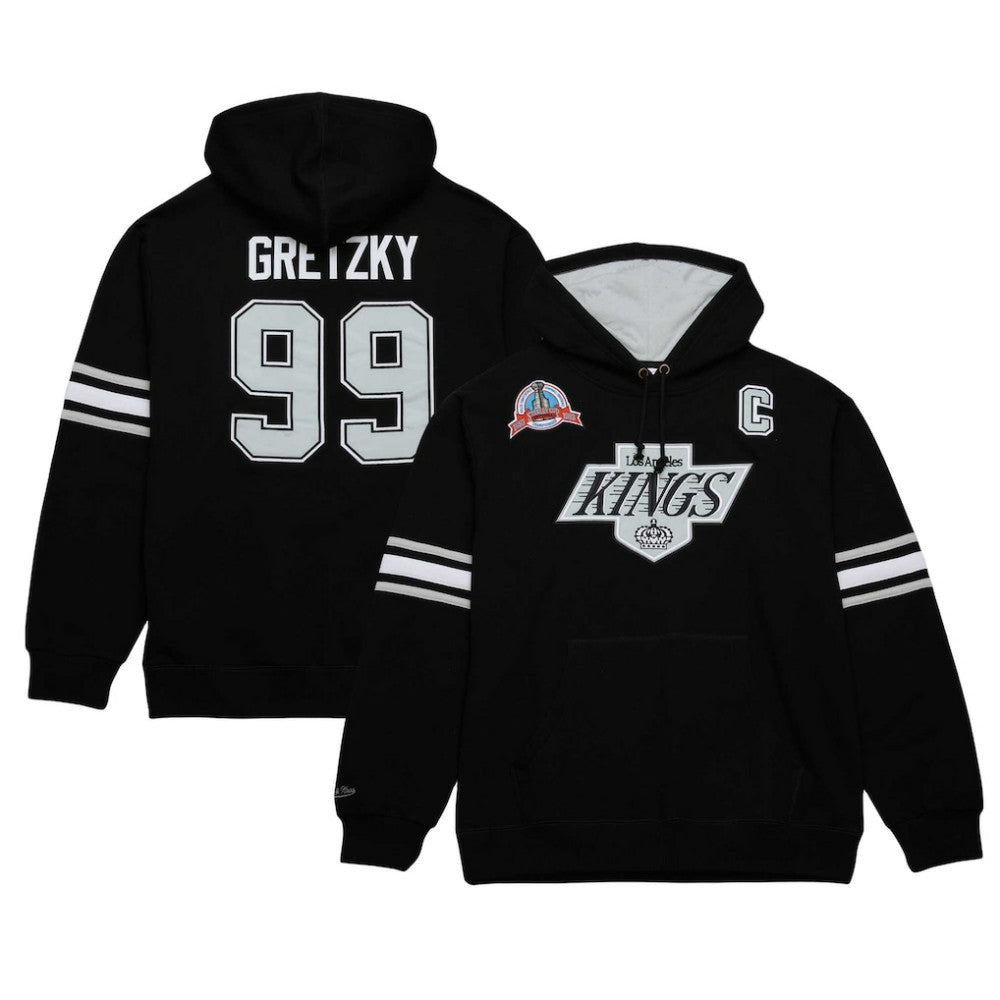 NHL Black Wayne Gretzky Los Angeles Kings Mitchell & Ness 1993 Name & Number Premium Pullover Hoodie