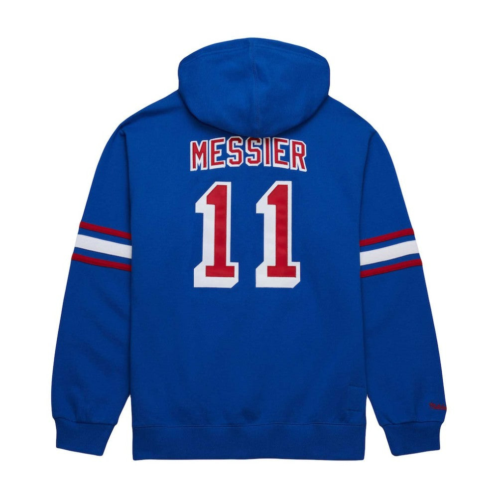 NHL Blue Mark Messier New York Rangers Mitchell & Ness Name & Number Premium Pullover Hoodie