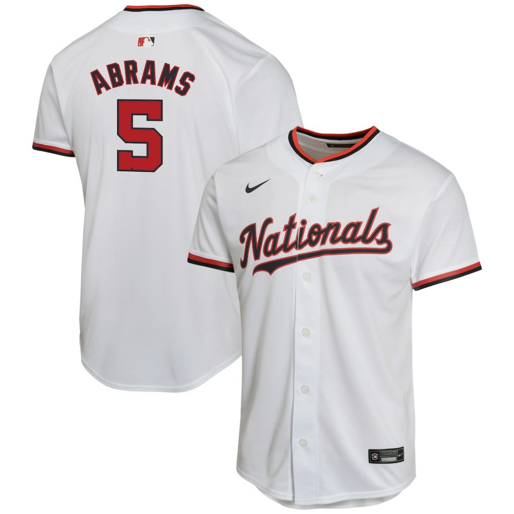 MLB CJ Abrams Washington Nationals Nike Youth Home Game Player Jersey