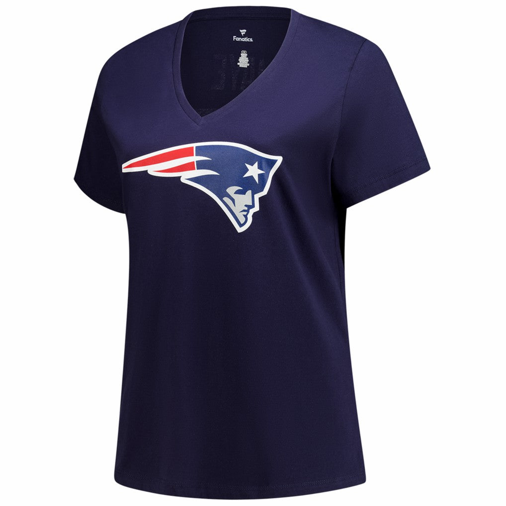 Drake Maye  Women's Plus Size Name & Number V-Neck T-Shirt - New England Patriots