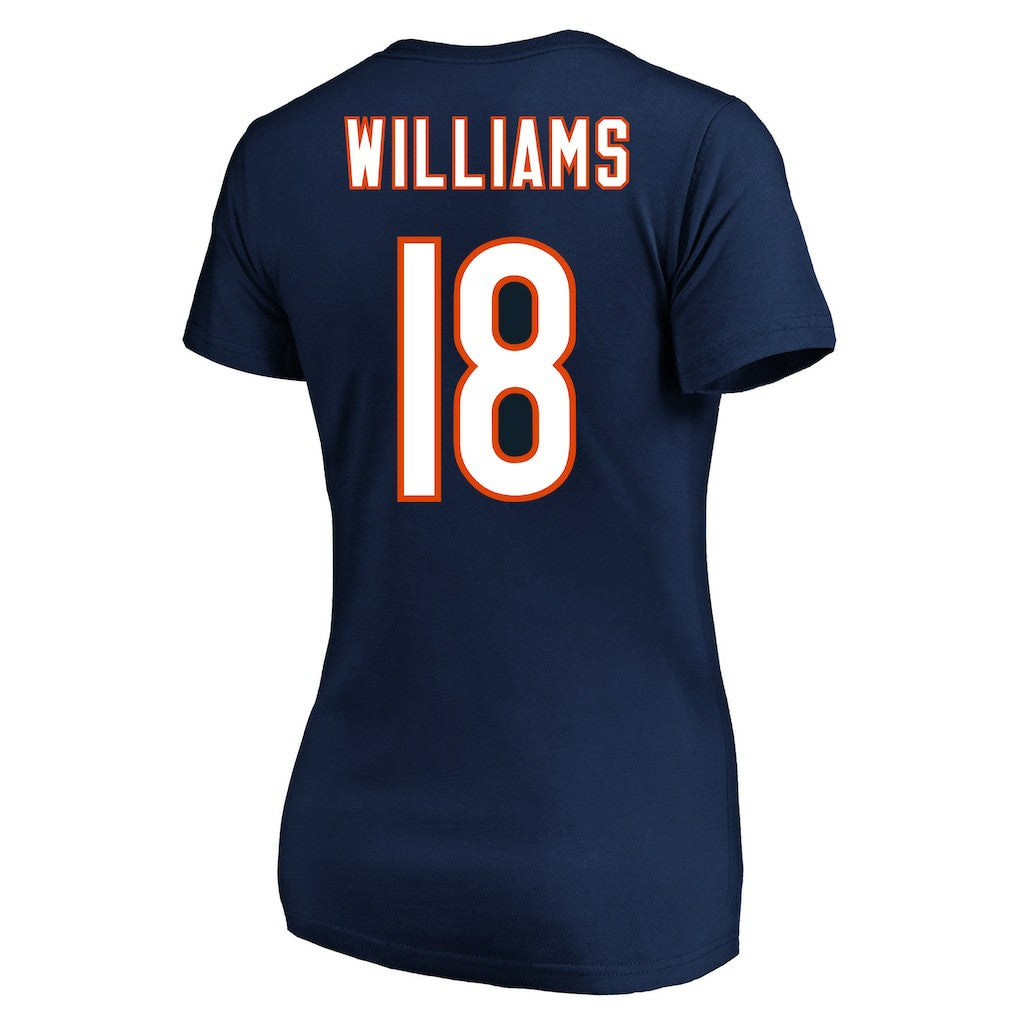 Caleb Williams  Women's Plus Size Fair Catch Name & Number Scoop Neck T-Shirt - Chicago Bears