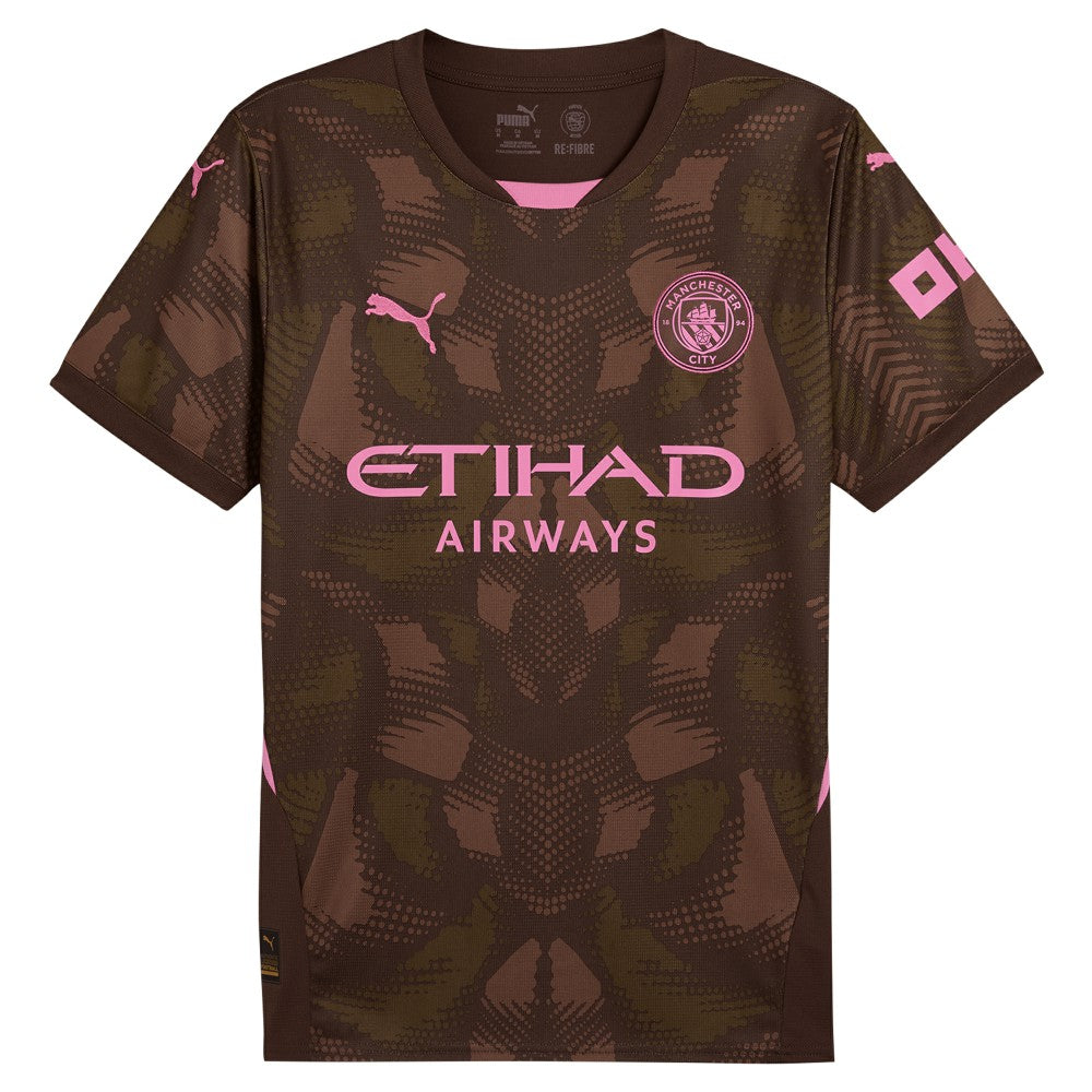 Manchester City 2024/25 Replica Short Sleeve Goalkeeper Jersey - Puma Brown