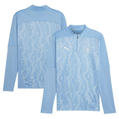 Manchester City 2024/25 Pre-Match dryCELL Quarter-Zip Top - Puma Light Blue
